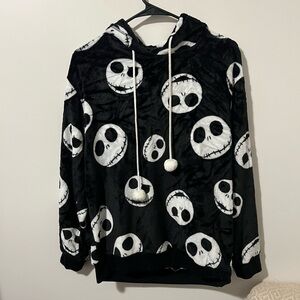 Disney Black and White Skull Hoodie